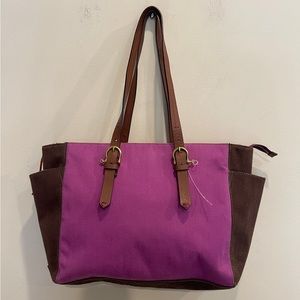 Sperry Top Sider Canvas Tote  Shoulderbag Bag